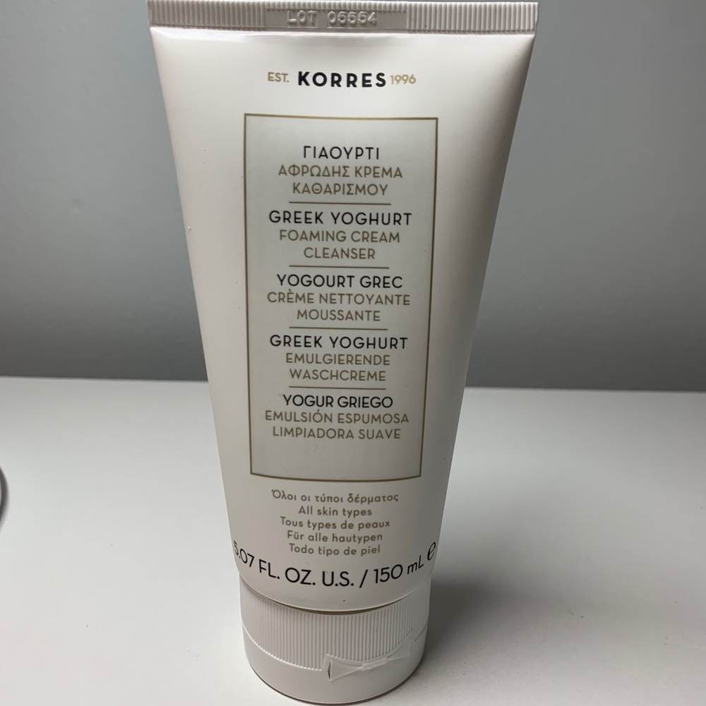 Korres foam cleanser